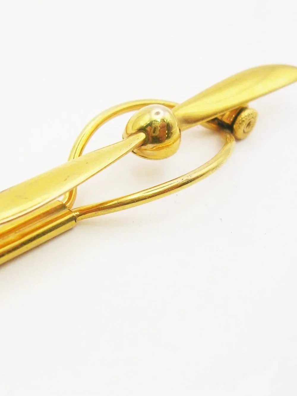 Vintage Airplane Propeller Tie Bar Money Clip classic Swank Necktie Holder